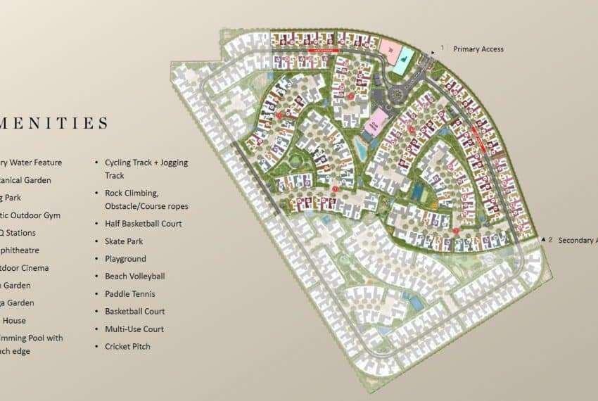 Masterplan der Sobha Villas zum Kauf in Dubai