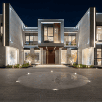Nachtansicht der Villa zum Kauf in Dubais exklusivem Stadtteil Al Barari