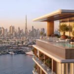 Penthouse in Dubai Maritime City mit Blick auf Downtown Dubai und Wasser