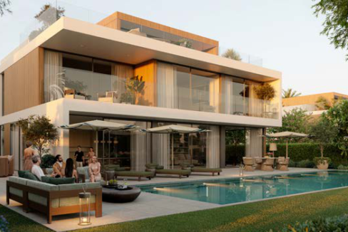 Aussenansicht einer Villa im Grand Polo Club & Resort, Dubai