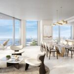 Wohnzimmer des Apartments in Marina Shores