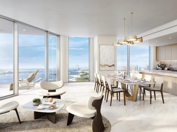Wohnzimmer des Apartments in Marina Shores